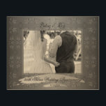 Impression Sur Bois "Notre 25e anniversaire de Mariage"Cadre écrit à l<br><div class="desc">Quelque chose qu'ils vont vraiment chérir ; un design original, écrit à la main "Notre 25ème anniversaire de Mariage" encadrant une photo d'eux et le tout sur ces magnifiques panneaux de bois Zazzle ! Je serai ravi de vous aider à vous customiser aussi, envoyez-moi un message et je vous reviendrai...</div>