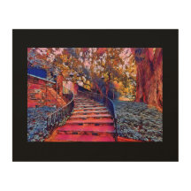 OEuvre murale en bois de 10 po x 8 po