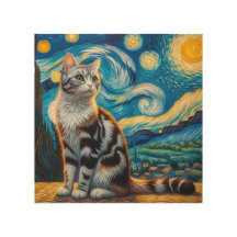 Starry American Bobtail Portrait de chat