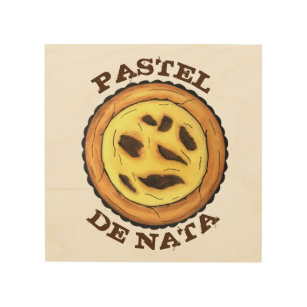 Impression Sur Bois Tarte à l'oeuf de garde portugaise Pastel Pastéis 