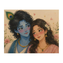 Toile de fond romantique Radha Krishna