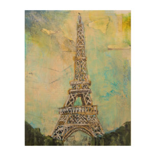 Impression Sur Bois Tour Eiffel dans les médias mixtes