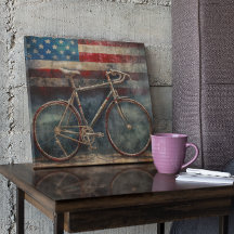 vélo de course en acrylique arrière - plan drapeau