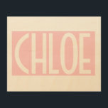 Impression Sur Bois Your | Bold White Text on Light Pink<br><div class="desc">La catching et la modernité.</div>