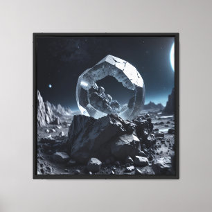 Impression sur toile 40x40 cm Moon Rocks-2