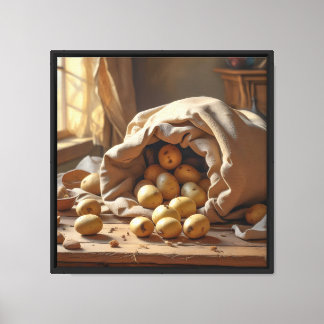 Impression sur toile 40x40 cm Sac de pommes de ter