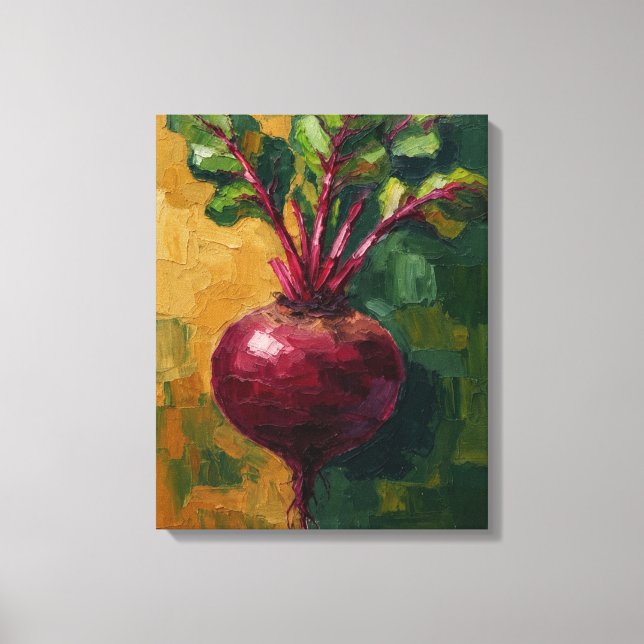 Impression sur toile à l'huile de betterave (Recto)