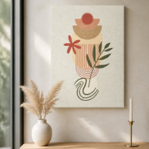 Impression sur toile Abstrait Botanique Minimalist