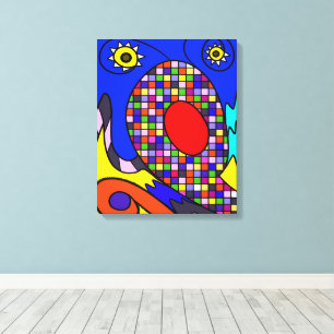 Impression sur toile abstraite