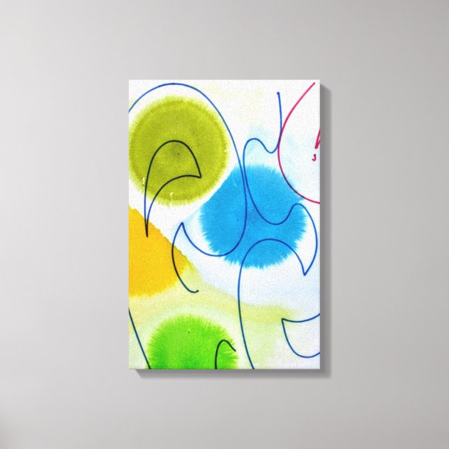 Impression sur toile abstraite moderne tendance de (Recto)