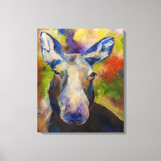 Impression sur toile Alaskan Mr. Moosey Moose (Recto)