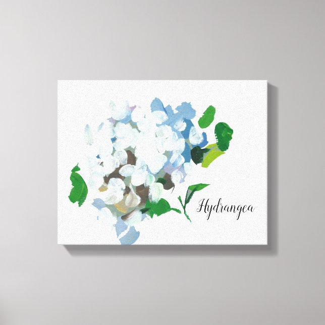 Impression sur toile aquarelle d'hortensia (Recto)