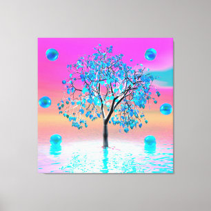 Impression sur toile Arbre de cristal au lever du