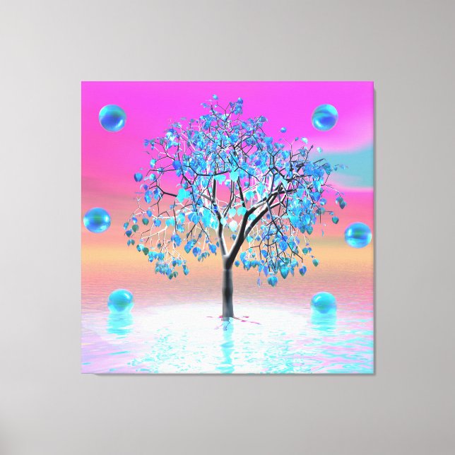 Impression sur toile Arbre de cristal au lever du  (Recto)