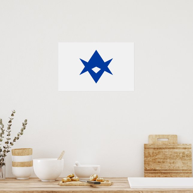 Impression sur toile avec le drapeau de la ville d (Cuisine)