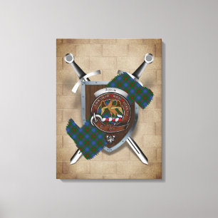 Impression sur toile Badge du clan Agnew Épées cro