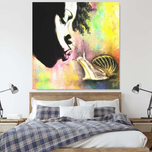 Impression sur toile Baiser Doux (Insitu(Chambre))