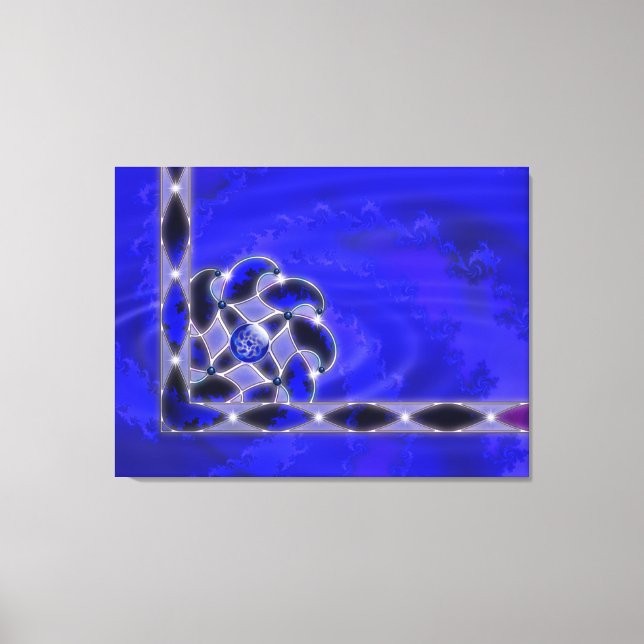 Impression sur toile Bleu comme la mer (Recto)