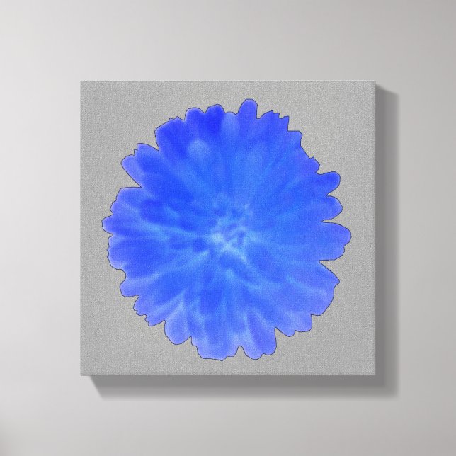 Impression sur toile Blue Marigold (Recto)