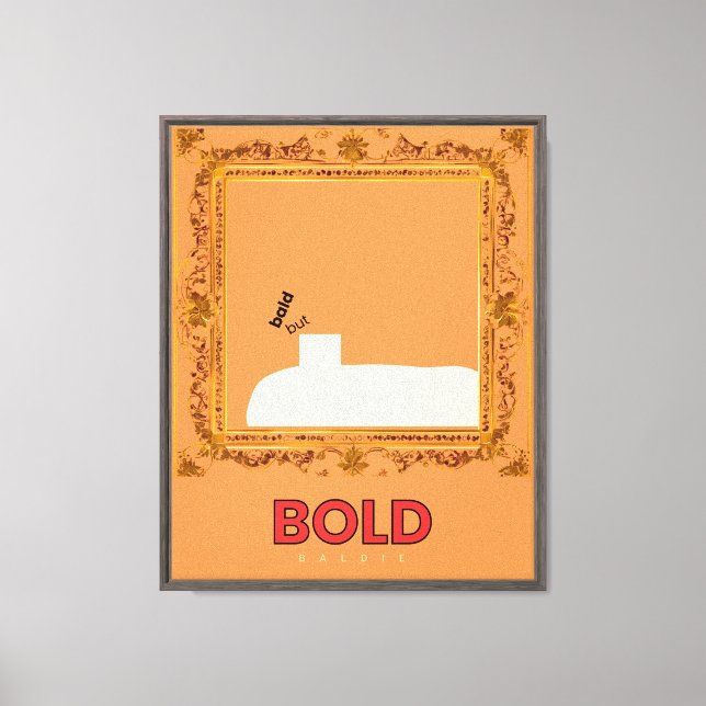 Impression sur toile Bold Baldie (Recto)