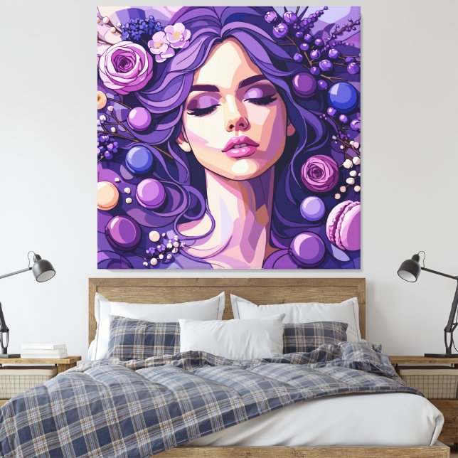 Impression sur toile botanique féminine Muse flora (Insitu(Chambre))