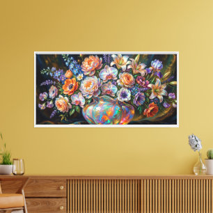 Impression sur toile Bouquet Floral Luxueux - Art