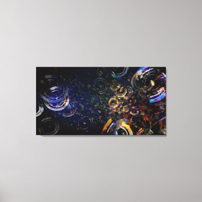 Impression sur toile Bubbles 40x21 (Recto)