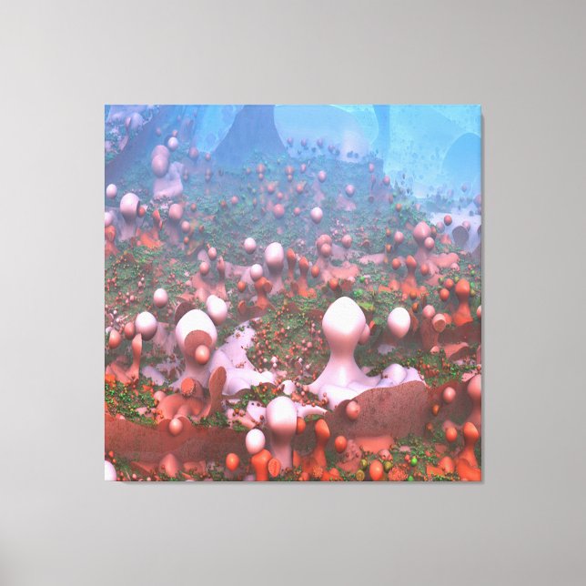Impression sur toile Champignons Magiques  (Recto)