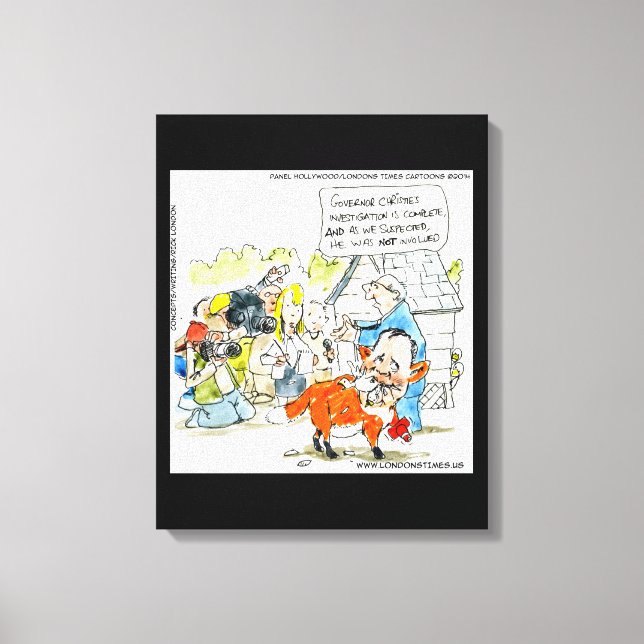 Impression sur toile Chris Christie Mensonge Un Re (Recto)