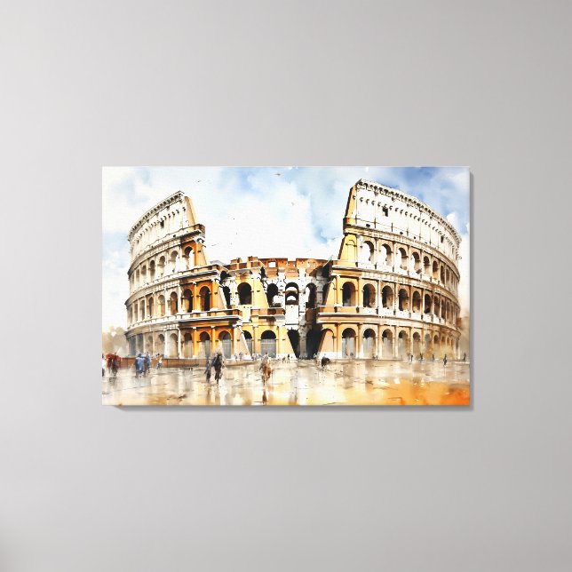 Impression sur toile Colosseum, Rome - Italie (Recto)