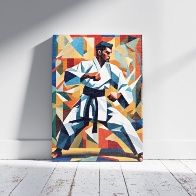 Impression sur toile Cubisme de Karaté (Créateur téléchargé)