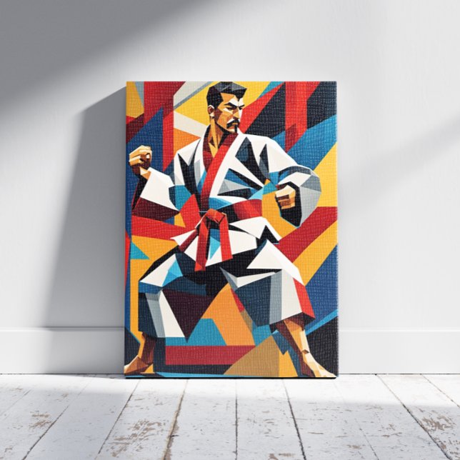Impression sur toile Cubisme de Karaté (Créateur téléchargé)