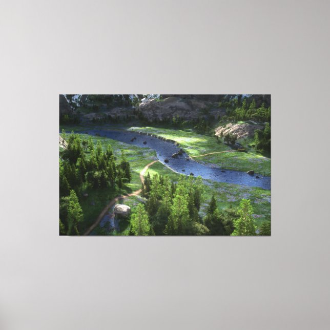 Impression sur toile Cwm Solitude (Recto)