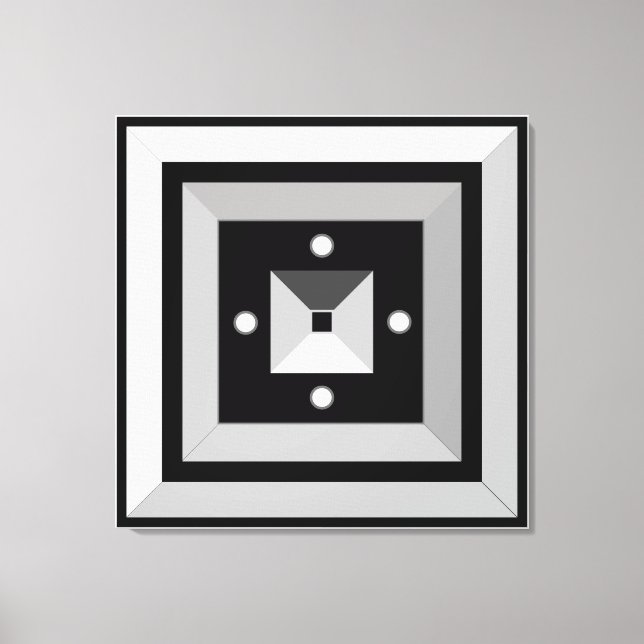 Impression sur toile d'art abstrait géométrique él (Recto)