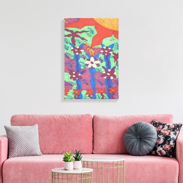 Impression sur toile d'art boho pour la vie dans l (Insitu(Salon))
