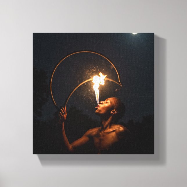 Impression sur toile d'art de feu africain (Recto)