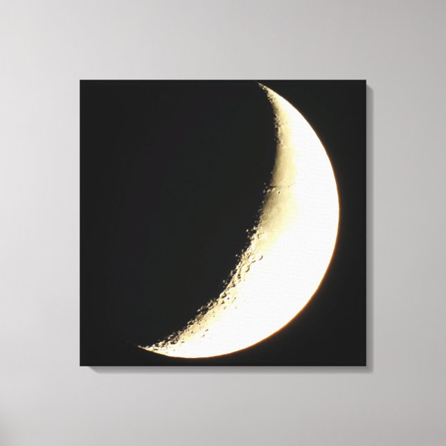 Impression sur toile d'art de photographie de lune (Recto)