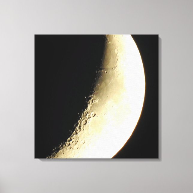 Impression sur toile d'art de photographie de lune (Recto)