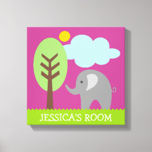 Impression sur toile d'art éléphant pour la chambr