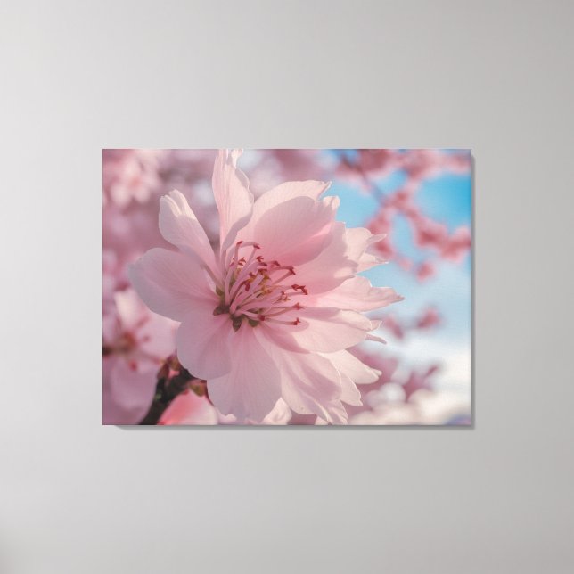 Impression sur toile d'art floral printanier serei (Recto)