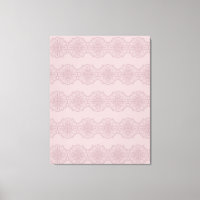 Impression sur toile d'art mandala rose boho dessi