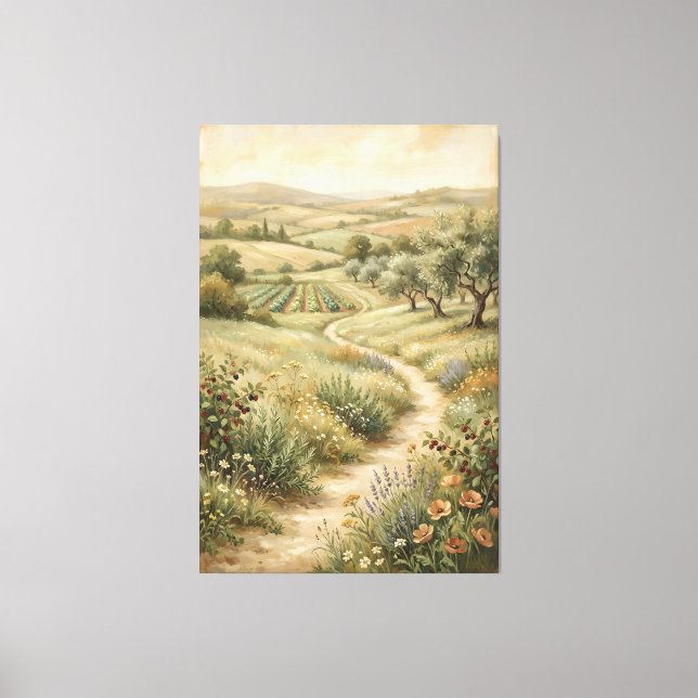Impression sur toile d'art mural de paysage agrico (Recto)