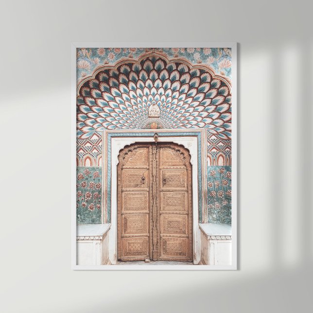Impression sur toile d'art mural de porte marocain (Créateur téléchargé)