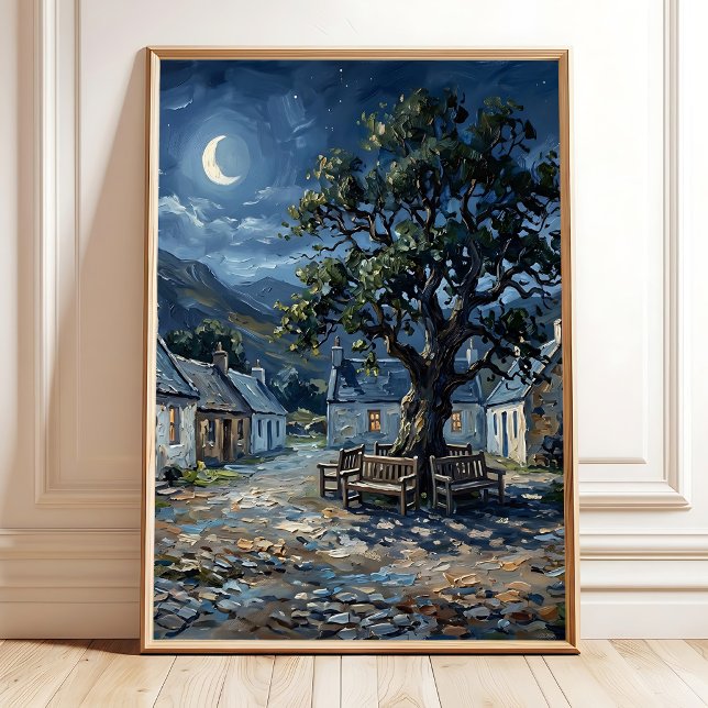 Impression sur toile d'art mural de village toscan (Créateur téléchargé)