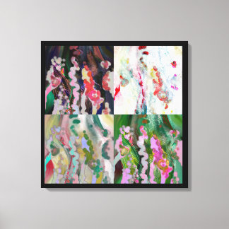 Impression sur toile d'art psychédélique. 4 couche