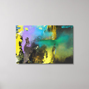 Impression sur toile de cascade zen abstraite, déc