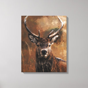 Impression sur toile de cerf