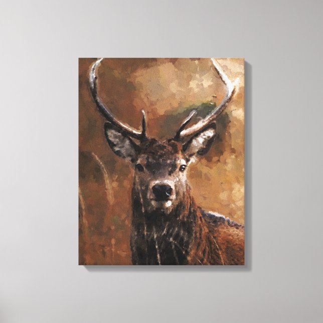 Impression sur toile de cerf (Recto)