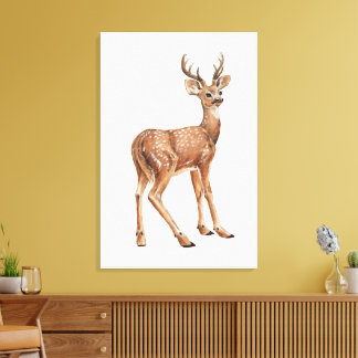 Impression sur toile de cerf
