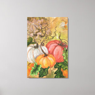Impression sur toile de citrouilles Halloween - Pe